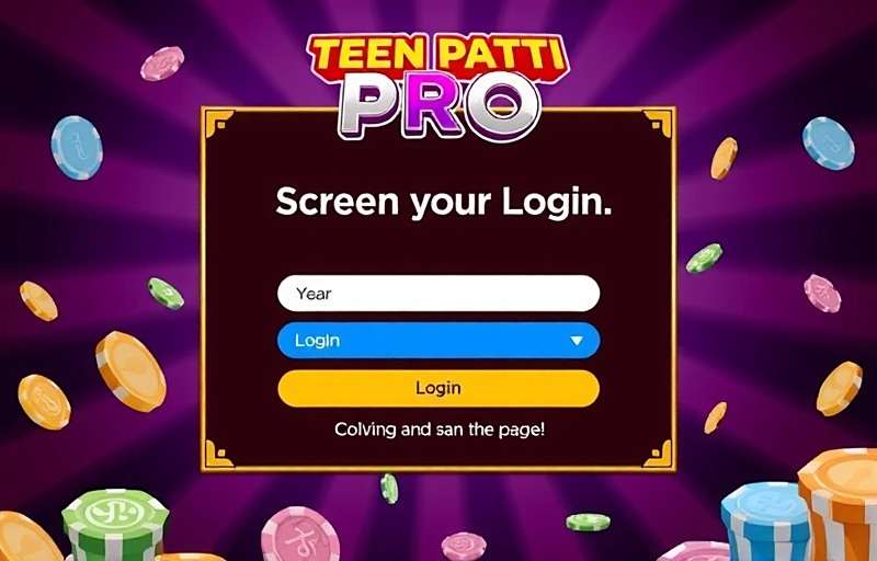 Teen Patti Pro Login Screen